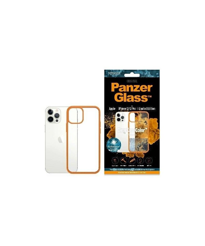 PanzerGlass ClearCase case for iPhone 12 / 12 Pro - transparent orange