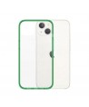 PanzerGlass ClearCase antibacterial case with Military Grade certificate for iPhone 13 / 14 / 15 - transparent green