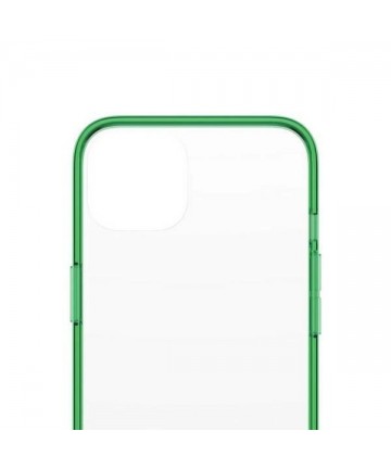 PanzerGlass ClearCase antibacterial case with Military Grade certificate for iPhone 13 / 14 / 15 - transparent green
