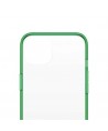 PanzerGlass ClearCase antibacterial case with Military Grade certificate for iPhone 13 / 14 / 15 - transparent green