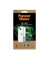 PanzerGlass ClearCase antibacterial case with Military Grade certificate for iPhone 13 / 14 / 15 - transparent green