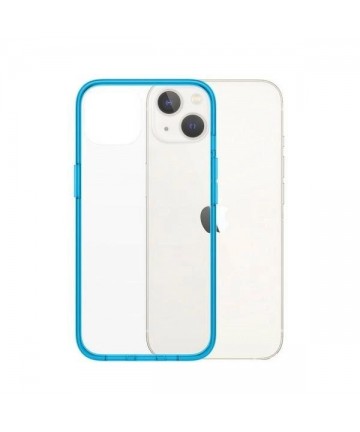 PanzerGlass ClearCase antibacterial case with Military Grade certificate for iPhone 13 / 14 / 15 - transparent blue