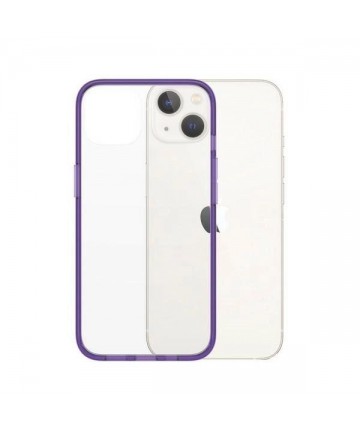 PanzerGlass ClearCase antibacterial case with Military Grade certificate for iPhone 13 / 14 / 15 - transparent purple