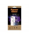 PanzerGlass ClearCase antibacterial case with Military Grade certificate for iPhone 13 / 14 / 15 - transparent purple