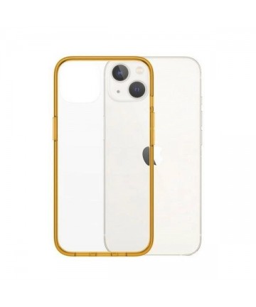 PanzerGlass ClearCase antibacterial case with Military Grade certificate for iPhone 13 / 14 / 15 - transparent yellow