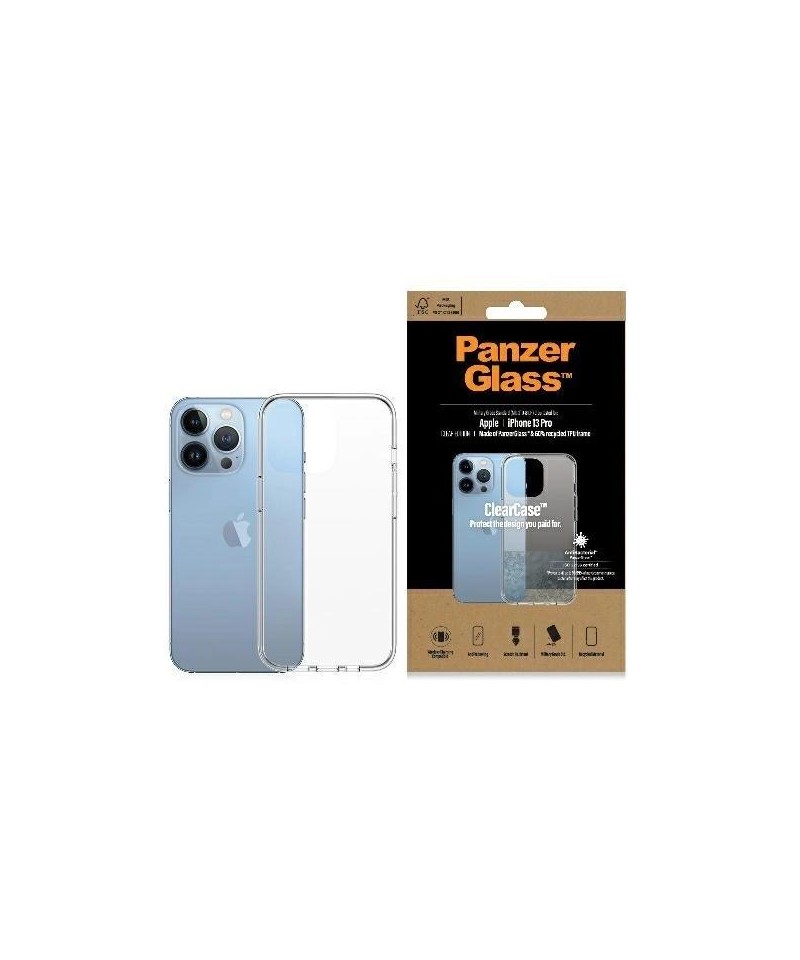 PanzerGlass ClearCase antibacterial Military Grade certified case for iPhone 13 Pro - transparent