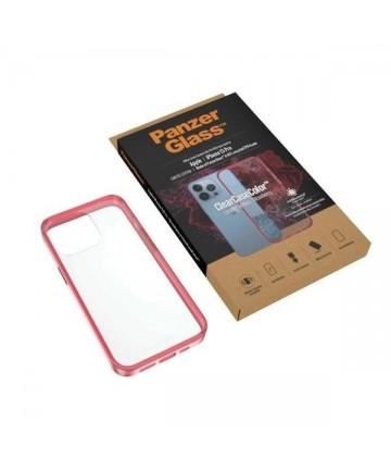 PanzerGlass ClearCase antibacterial Military Grade certified case for iPhone 13 Pro - transparent pink