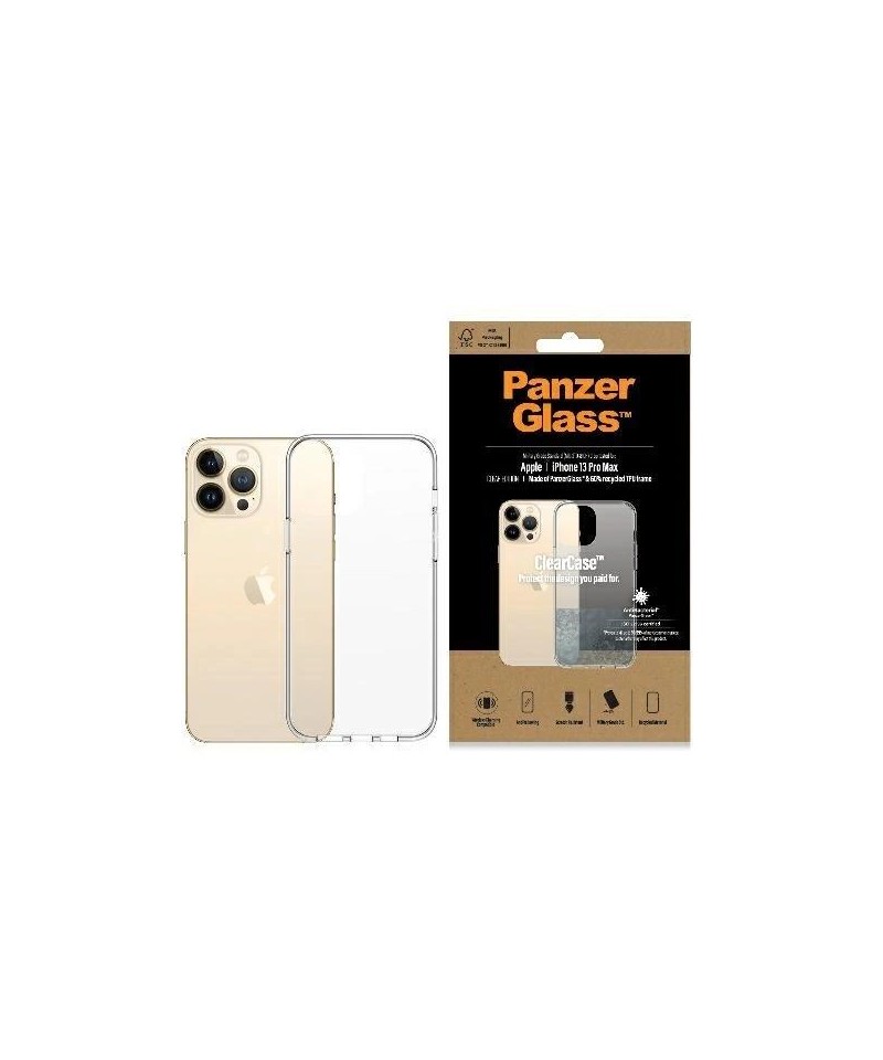 PanzerGlass ClearCase antibacterial Military Grade certified case for iPhone 13 Pro Max - transparent