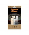 PanzerGlass ClearCase antibacterial Military Grade certified case for iPhone 13 Pro Max - transparent and black