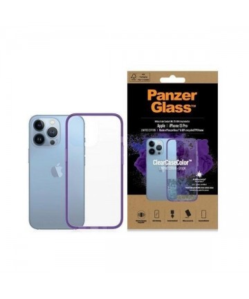 PanzerGlass ClearCase antibacterial Military Grade certified case for iPhone 13 Pro - transparent purple