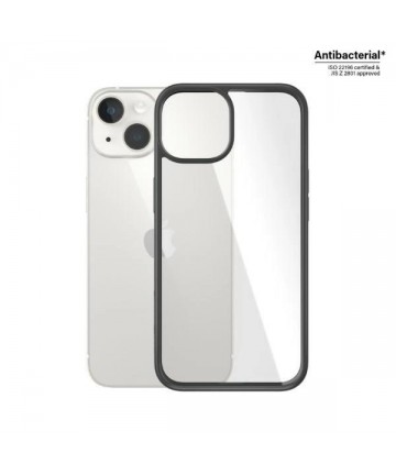 PanzerGlass ClearCase antibacterial case for iPhone 14 / 15 / 13 - transparent and black