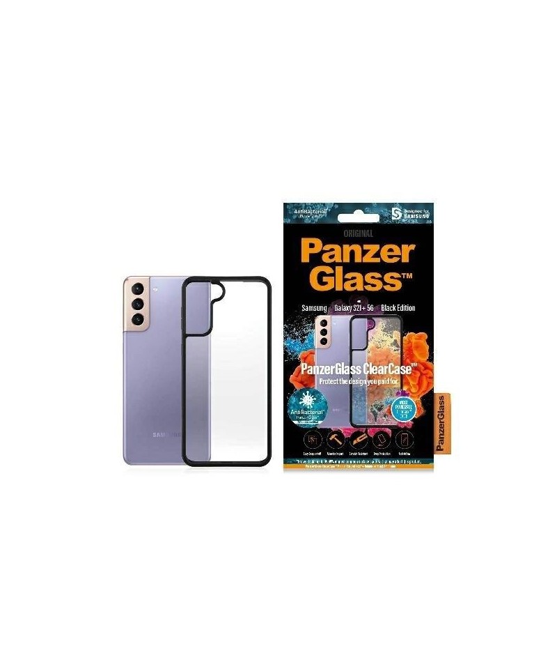PanzerGlass ClearCase case for Samsung Galaxy S21+ - transparent and black