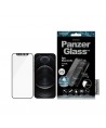 PanzerGlass E2E Microfracture Antibacterial Glass with Swarovsky Crystal Camera Cover for iPhone 12/12 Pro - With Black Frame