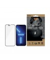 PanzerGlass E2E Microfracture Antibacterial Glass with Camera Cover with Swarovsky Crystal for iPhone 13 Pro Max - with Black Fr