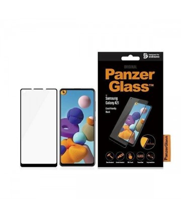 PanzerGlass E2E Regular tempered glass for Samsung Galaxy A21 - with black frame