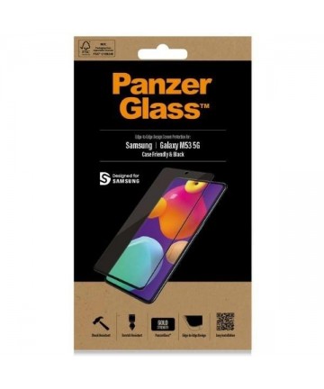PanzerGlass E2E Regular tempered glass for Samsung Galaxy M53 - with black frame