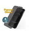 PanzerGlass E2E Super+ Microfracture antibacterial privacy tempered glass for iPhone 12 / 12 Pro - with black frame