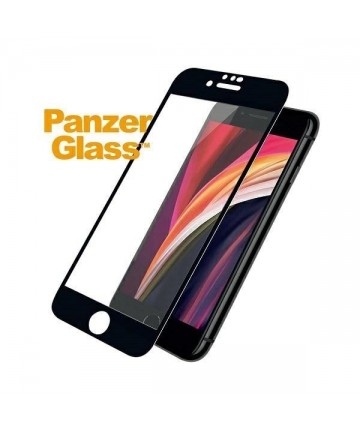 PanzerGlass E2E Super+ tempered glass for iPhone 6 / 6s / 7 / 8 / SE 2020 / SE 2022 - with black frame
