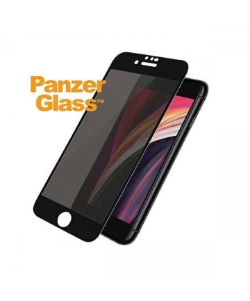 PanzerGlass E2E Super+ privacy tempered glass for iPhone 6 / 6s / 7 / 8 / SE 2020 / SE 2022 - with black frame