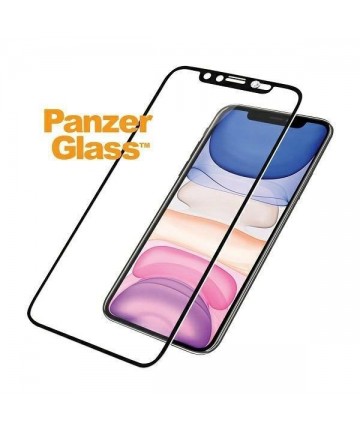 PanzerGlass E2E Super+ tempered glass with camera cover with Swarovsky crystal for iPhone XR / 11 - with black frame