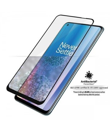 PanzerGlass E2E Super+ tempered glass on OnePlus Nord CE 2 - with black frame
