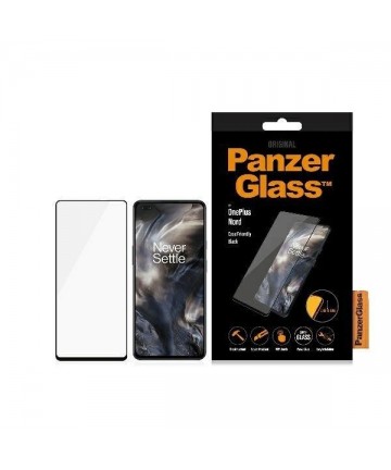 PanzerGlass E2E Super+ tempered glass for OnePlus Nord - with black frame