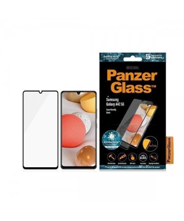 PanzerGlass E2E Super+ antibacterial tempered glass for Samsung Galaxy A42 5G - with black frame