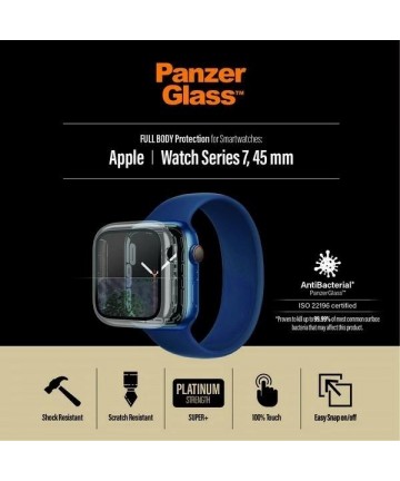PanzerGlass Full Body case for Apple Watch 7 / 8 45 mm - transparent