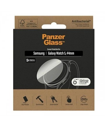 Antibacterial PanzerGlass Screen Protector for Samsung Galaxy Watch Classic 5 44 mm