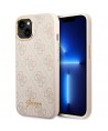 Guess 4G Vintage Gold Logo case for iPhone 14 - pink