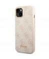 Guess 4G Vintage Gold Logo case for iPhone 14 - pink