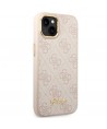 Guess 4G Vintage Gold Logo case for iPhone 14 - pink