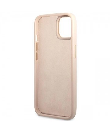 Guess 4G Vintage Gold Logo case for iPhone 14 - pink