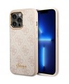 Guess 4G Vintage Gold Logo case for iPhone 14 Pro Max - pink