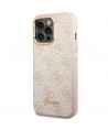 Guess 4G Vintage Gold Logo case for iPhone 14 Pro Max - pink