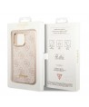 Guess 4G Vintage Gold Logo case for iPhone 14 Pro Max - pink