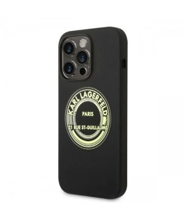 Karl Lagerfeld Silicone RSG case for iPhone 14 Pro - black