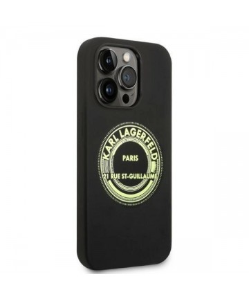 Karl Lagerfeld Silicone RSG case for iPhone 14 Pro - black