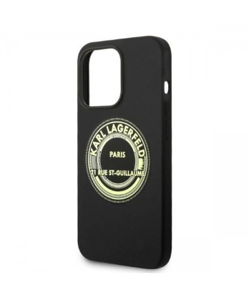 Karl Lagerfeld Silicone RSG case for iPhone 14 Pro - black