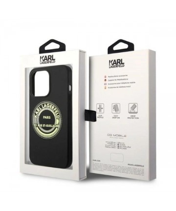 Karl Lagerfeld Silicone RSG case for iPhone 14 Pro - black