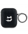 Karl Lagerfeld Monogram Choupette Head case for AirPods 1 / 2 - black
