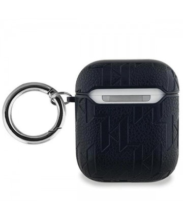 Karl Lagerfeld Monogram Choupette Head case for AirPods 1 / 2 - black