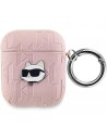 Karl Lagerfeld Monogram Choupette Head case for AirPods 1 / 2 - pink