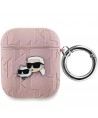 Karl Lagerfeld Monogram Karl & Choupette Head case for AirPods 1 / 2 - pink