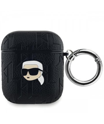 Karl Lagerfeld Monogram Karl Head case for AirPods 1 / 2 - black