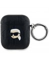 Karl Lagerfeld Monogram Karl Head case for AirPods 1 / 2 - black