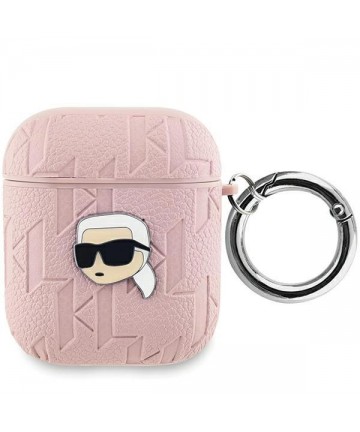 Karl Lagerfeld Monogram Karl Head case for AirPods 1 / 2 - pink