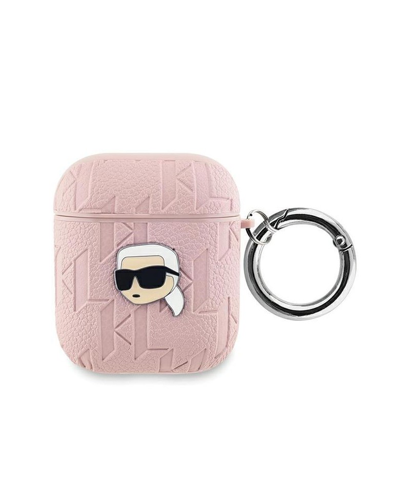 Karl Lagerfeld Monogram Karl Head case for AirPods 1 / 2 - pink