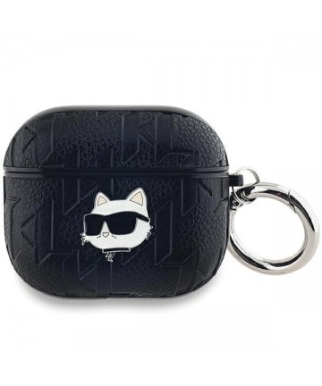 Karl Lagerfeld Monogram Choupette Head case for AirPods 3 - black