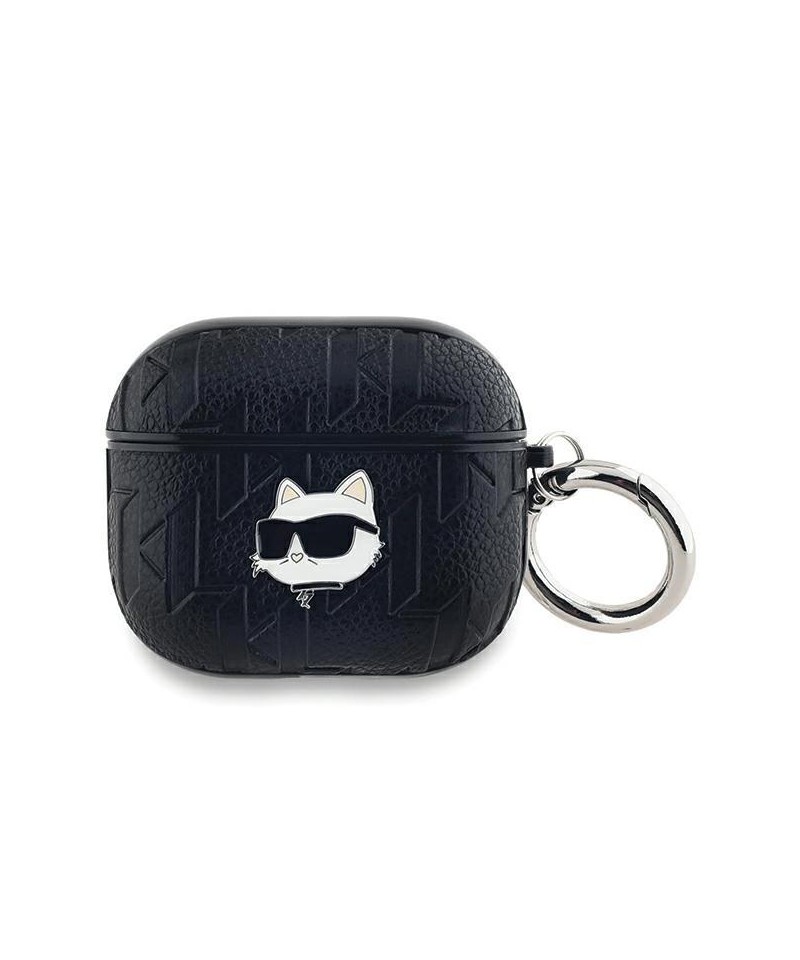 Karl Lagerfeld Monogram Choupette Head case for AirPods 3 - black